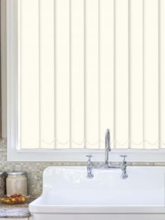Cream Waterproof 89mm Vertical Blind Cream Waterproof 89mm Vertical Blind
