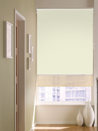 Blackout Cosy Cream and Sheer Cream Double Roller Blind Blackout Cosy Cream and Sheer Cream Double Roller Blind