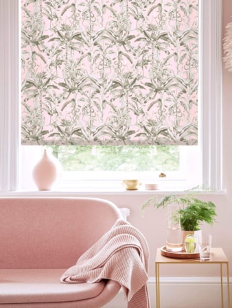 Ecuador Blush Tropical Roller Blind by Boon & Blake Ecuador Blush Tropical Roller Blind by Boon & Blake