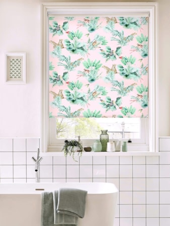 Honduras Blush Tropical Roller Blind by Boon & Blake Honduras Blush Tropical Roller Blind by Boon & Blake