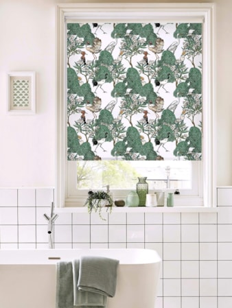 Oleander Natural Bird Print Roller Blind by Boon & Blake Oleander Natural Bird Print Roller Blind by Boon & Blake