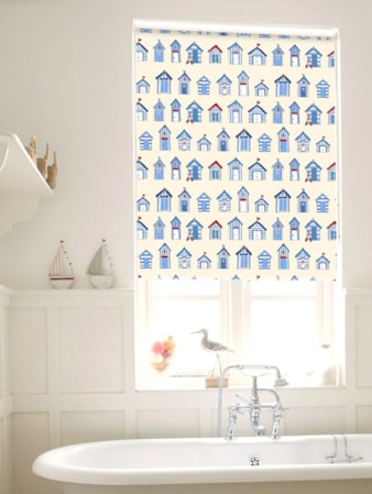 Beach Huts Cream Seaside Roller Blind Beach Huts Cream Seaside Roller Blind