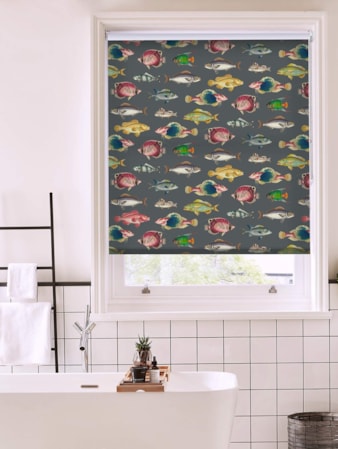 Oceanica Charcoal Roller Blind Oceanica Charcoal Roller Blind