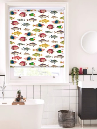 Oceanica White Roller Blind Oceanica White Roller Blind