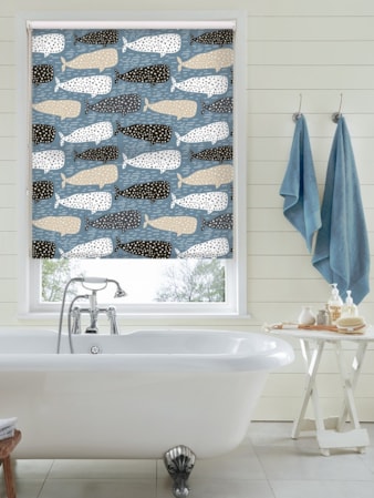 Whale Of A Time Jumbo Roller Blind Whale Of A Time Jumbo Roller Blind
