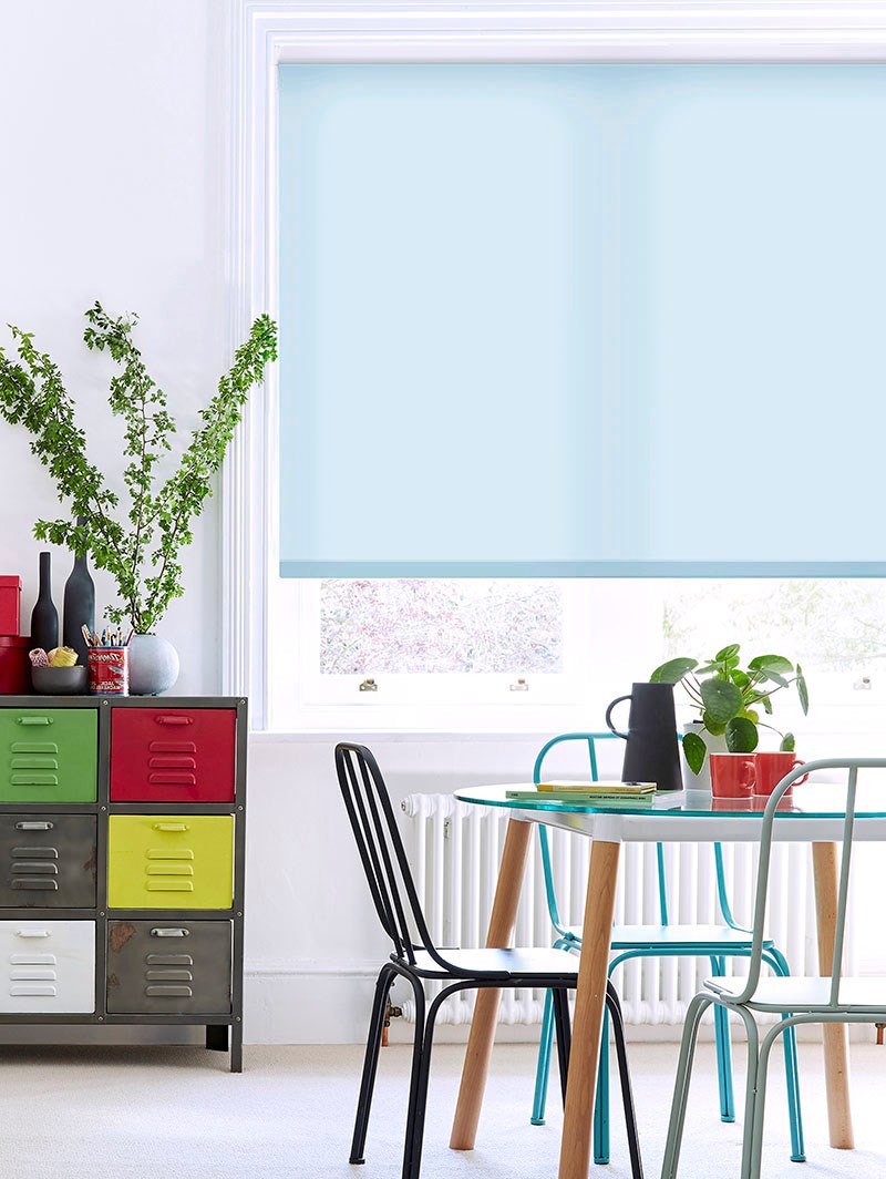 Georgia Blue Daylight Electric Roller Blind