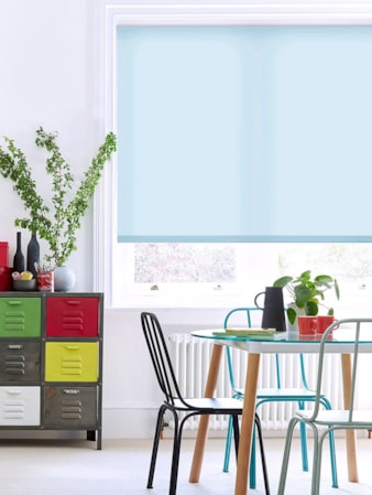 Georgia Blue Daylight Electric Roller Blind Georgia Blue Daylight Electric Roller Blind