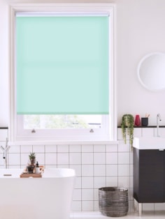 Mint Cream Daylight Electric Roller Blind
