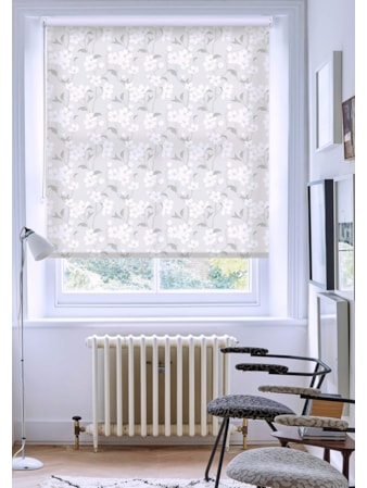 Azalea Grey Floral Roller Blind