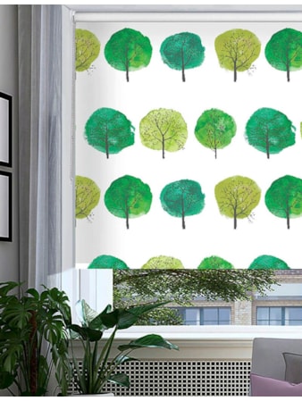 Forest Walks Green Floral Roller Blind Forest Walks Green Floral Roller Blind