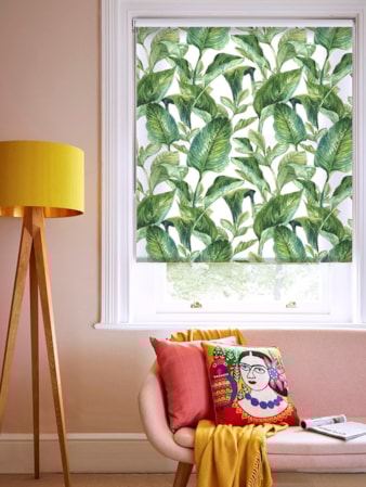 Jungle Leaves Day Floral Roller Blind Jungle Leaves Day Floral Roller Blind