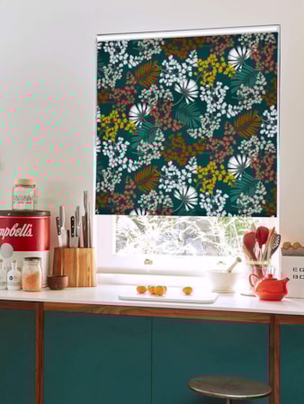 Maidenhair Teal Roller Blind Maidenhair Teal Roller Blind