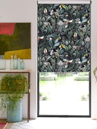NeoTropical Onyx Jungle Roller Blind NeoTropical Onyx Jungle Roller Blind