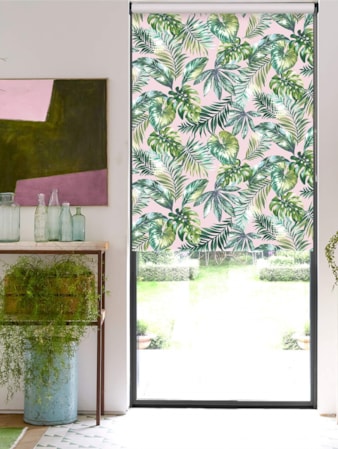 Sumatra Blush Jungle Roller Blind Sumatra Blush Jungle Roller Blind