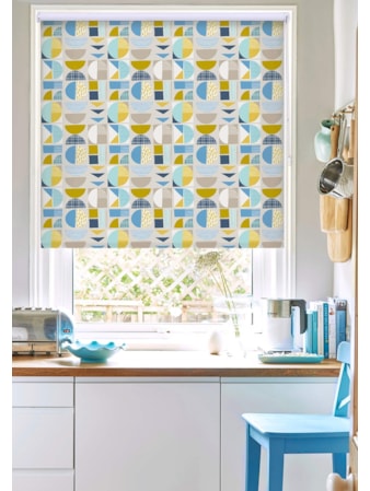 Segments Marine Geometric Roller Blind Segments Marine Geometric Roller Blind
