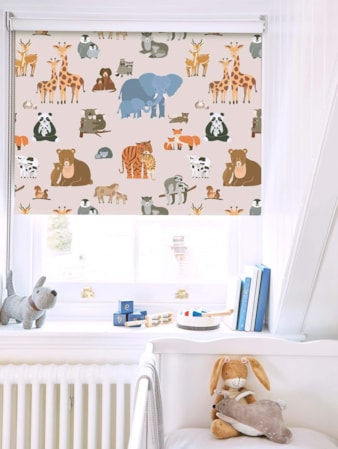 Animal Babies Childrens Roller Blind Animal Babies Blackout Roller Blind