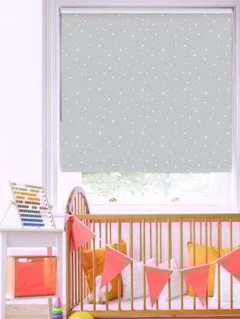 Astral Grey Childrens Roller Blind Astral Grey Blackout Roller Blind