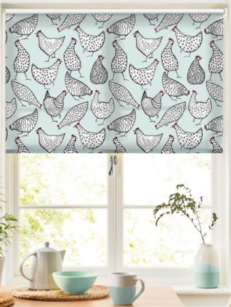 Chickens Duck Egg Roller Blind Chickens Duck Egg Roller Blind