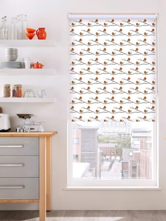 Robin Roller Blind by Lorna Syson Robin Roller Blind by Lorna Syson