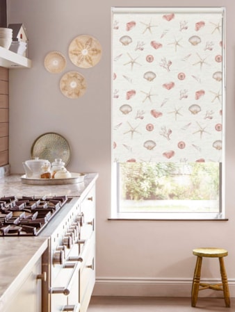 Beachcomber on Linen Blackout Roller Blind Beachcomber on Linen Blackout Roller Blind