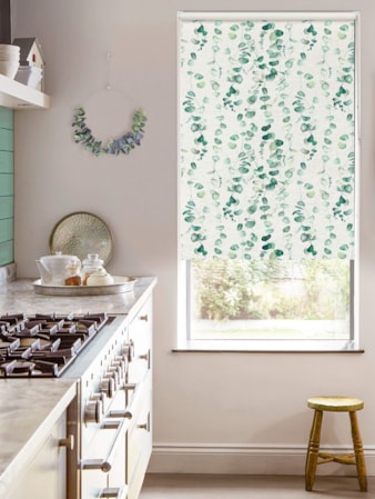 Eucalyptus Forest on Linen Blackout Roller Blind Eucalyptus Forest on Linen Blackout Roller Blind