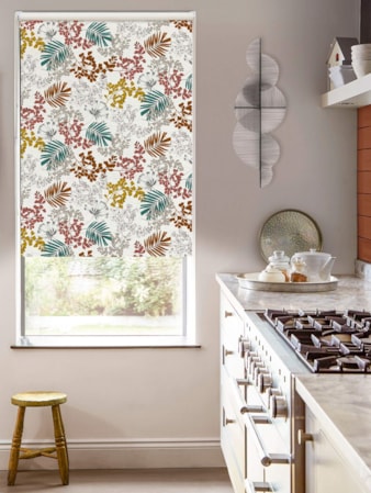 Maidenhair Cedar on Linen Blackout Roller Blind Maidenhair Cedar on Linen Blackout Roller Blind