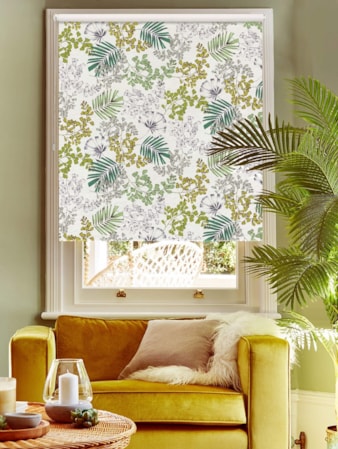 Maidenhair Fern on Linen Blackout Roller Blind Maidenhair Fern on Linen Blackout Roller Blind