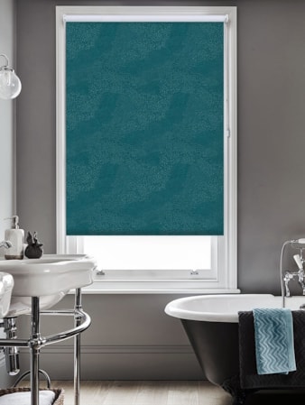 Cascade Teal Roller Blind Cascade Teal Roller Blind