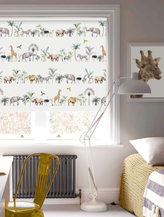 Kalahari Natural Safari Animal Childrens Roller Blind Kalahari Natural