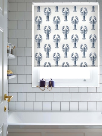 Lobster Navy Roller Blind Lobster Navy
