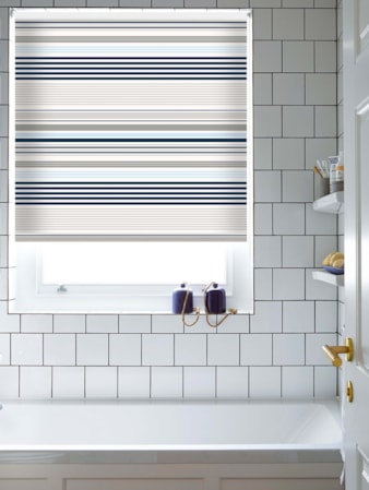 Sailor Stripe Marine Blue Roller Blind Sailor Stripe Marine Blue