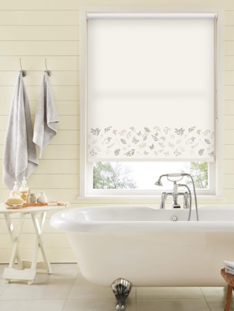 Butterfly Meadow Border Natural Roller Blind Butterfly Meadow Border Natural Roller Blind