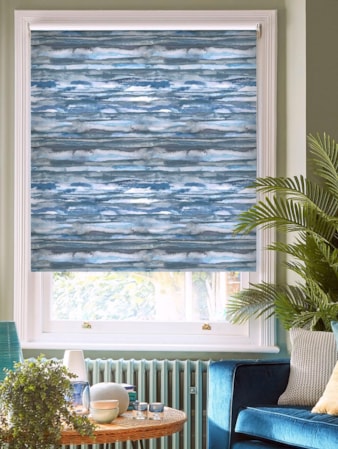 Aquarelle Stripe Denim Roller Blind Aquarelle Stripe Denim Roller Blind