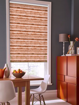 Shibori Stripe Tangerine Roller Blind Shibori Stripe Tangerine Roller Blind