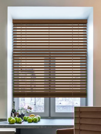 Cool Walnut Real Wood Venetian Blind Cool Walnut Real Wood Venetian Blind