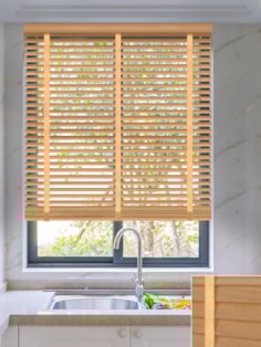 Timeless Oak Real Wood Venetian Blind With Tapes Timeless Oak Real Wood Venetian Blind With Tapes