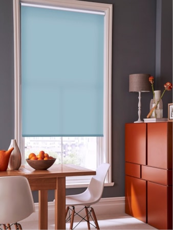 Flax Blue Daylight Roller Blind Flax Blue Daylight Roller Blind