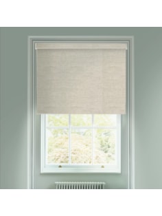Grey Linen Blackout Electric Roller Blind