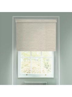 Grey Linen Blackout Electric Roller Blind