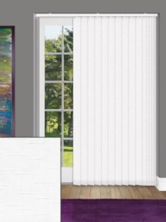 Gridlock White 89mm Daylight Vertical Blind Gridlock White 89mm Daylight Vertical Blind