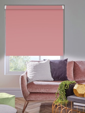 Dusky Pink Blackout Grip Fit® No Drill Roller Blind Dusky Pink Blackout Grip Fit® No Drill Roller Blind