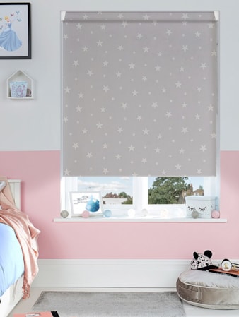 Glow In The Dark Stars Blackout Grip Fit® No Drill Roller Blind Glow In The Dark Stars Blackout Grip Fit® No Drill Roller Blind