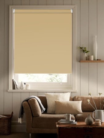 Jute Brown Blackout Grip Fit® No Drill Roller Blind Jute Brown Blackout Grip Fit® No Drill Roller Blind