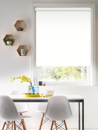 White Blackout Grip Fit Roller Blind White Blackout Grip Fit Roller Blind