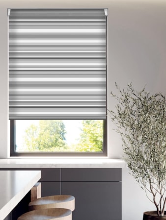 Coastal Stripe Gull Grip Fit Roller Blind Coastal Stripe Gull Grip Fit Roller Blind