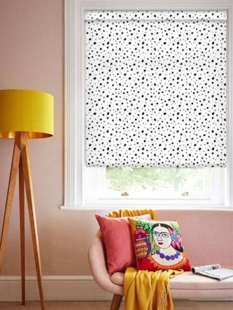 Dalmatian Snow White Grip Fit Roller Blind Dalmatian Snow White Grip Fit Roller Blind