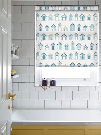 Beach Huts Ocean Grip Fit Roller Blind Beach Huts Ocean Grip Fit Roller Blind