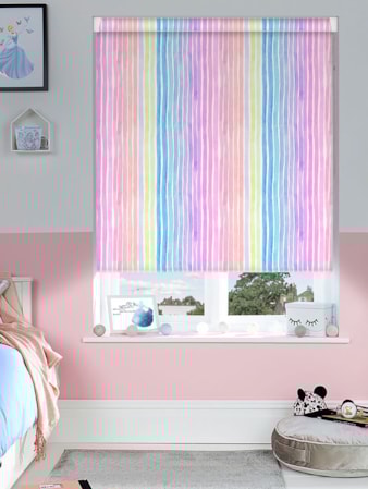 Rainbow Stripe Grip Fit Roller Blind Rainbow Stripe Grip Fit Roller Blind