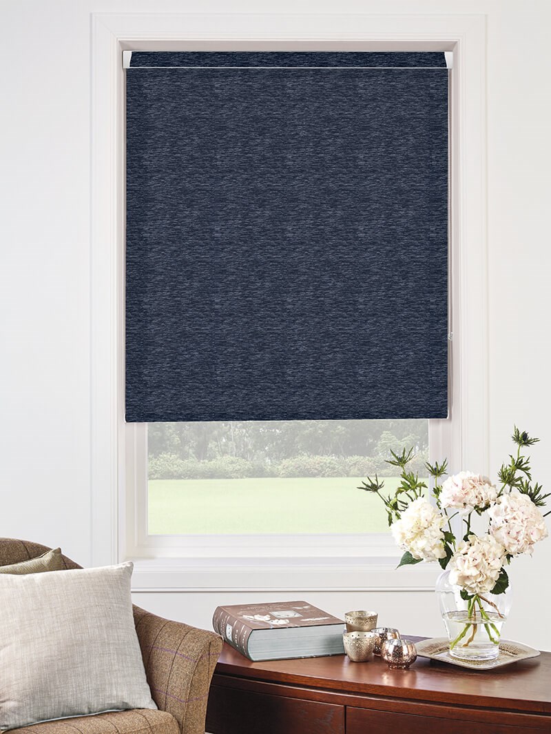Amsterdam Navy Grip Fit Roller Blind