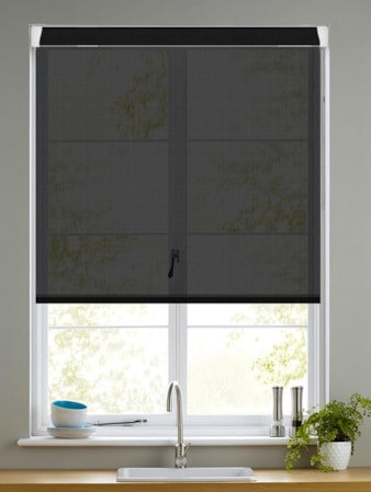 Black Sheer Grip Fit Roller Blind Black Sheer Grip Fit Roller Blind